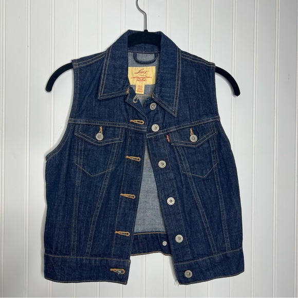 Levi’s Denim Jean Vest Size XS - Picture 1 of 6
